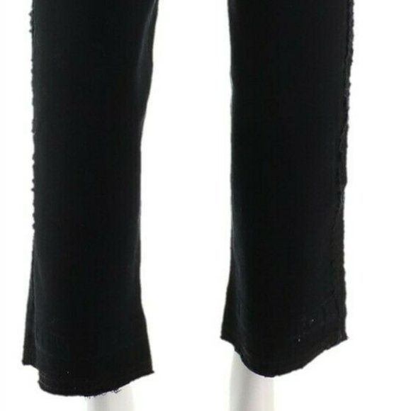 NWT PEACE LOVE WORLD REVERSE TUXEDO STRIPE VINTAGE‎ BLACK JEANS 6 - Picture 8 of 14